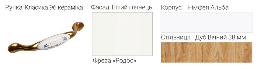 Кухня Лора глянец 1.8 м Киевский Стандарт 3473 фото