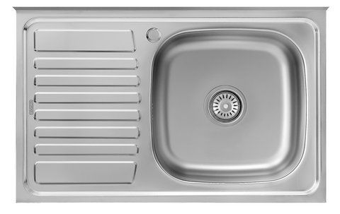 Мийка накладна MONRO 8050 (06/160) Decor права чаша прямокутна KD_2088208069 фото