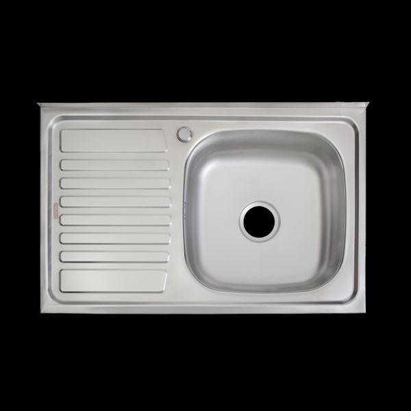 Мийка накладна MONRO 8050 (06/160) Decor права чаша прямокутна KD_2088208069 фото