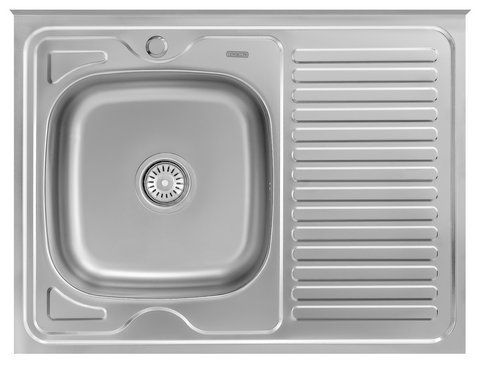 Мийка накладна MONRO 8060 (06/160) Decor ліва чаша прямокутна KD_2088208071 фото