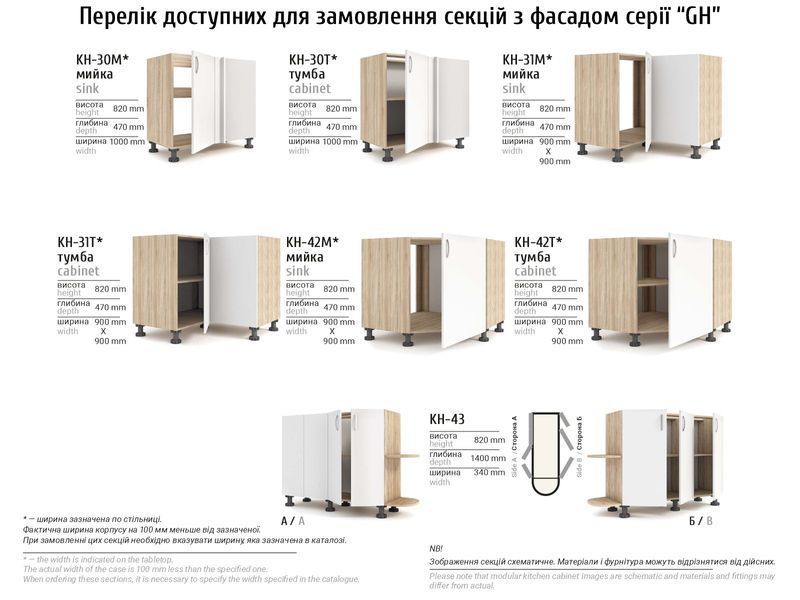 Кухня пряма GH 4.3 м Київський Стандарт 1692 фото